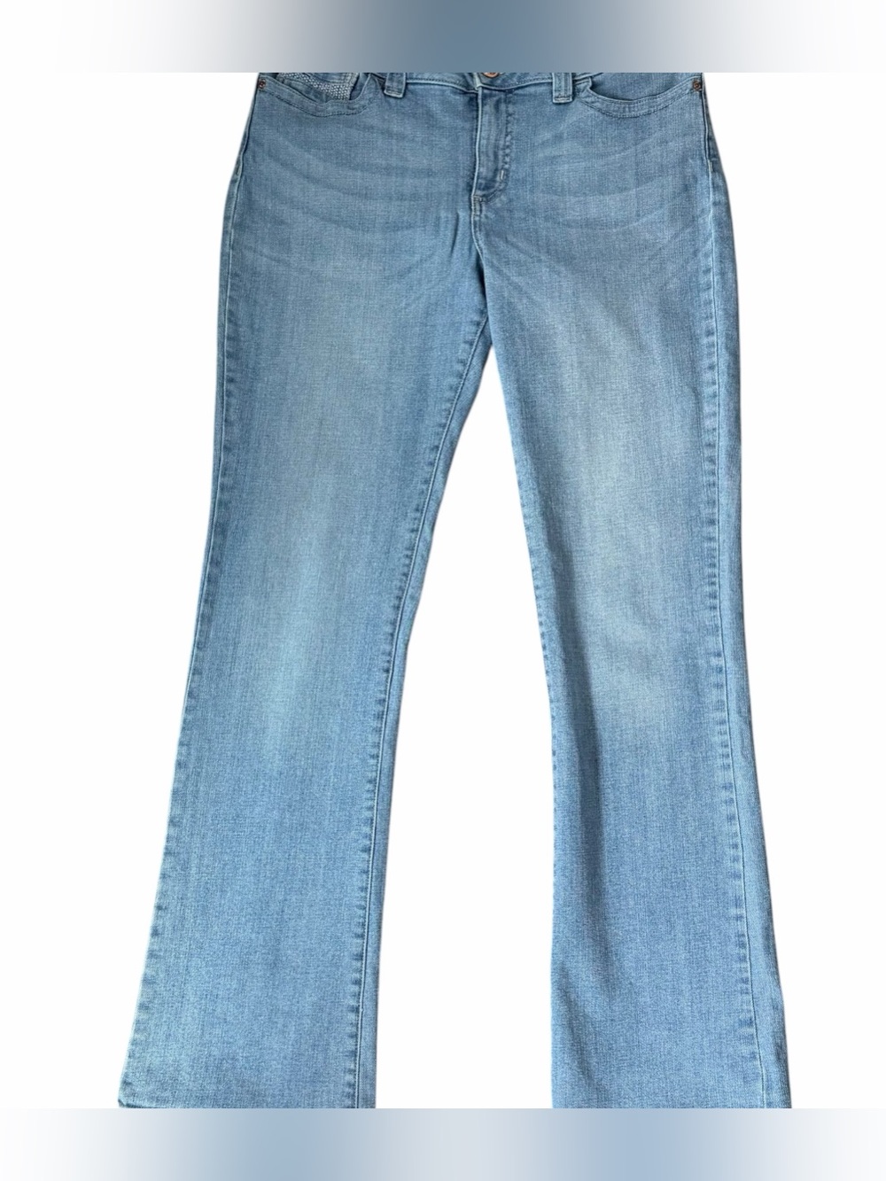 Lee Slender Secret Women's Jeans 12 Long Bootcut Medium Wash Stretch 32" Inseam